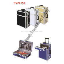 New arrival portable aluminum briefcase with wheels from China manufacturer high quality